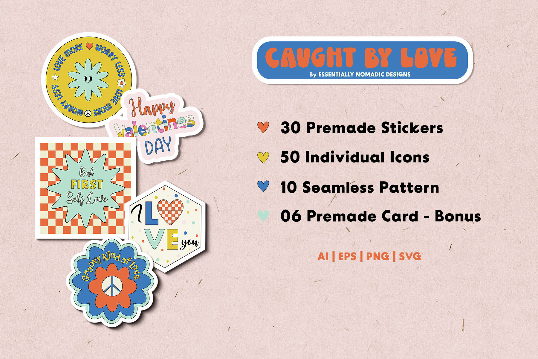 Retro Valentines Day Graphic Collection 4