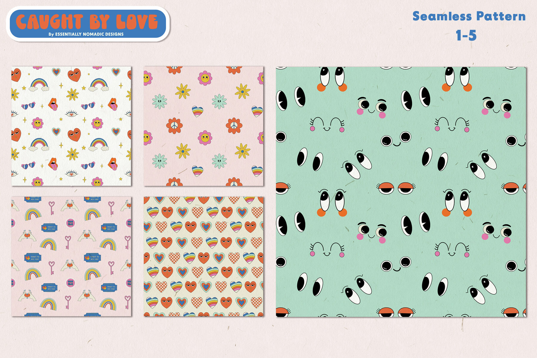 Retro Valentines Day Graphic Collection 7