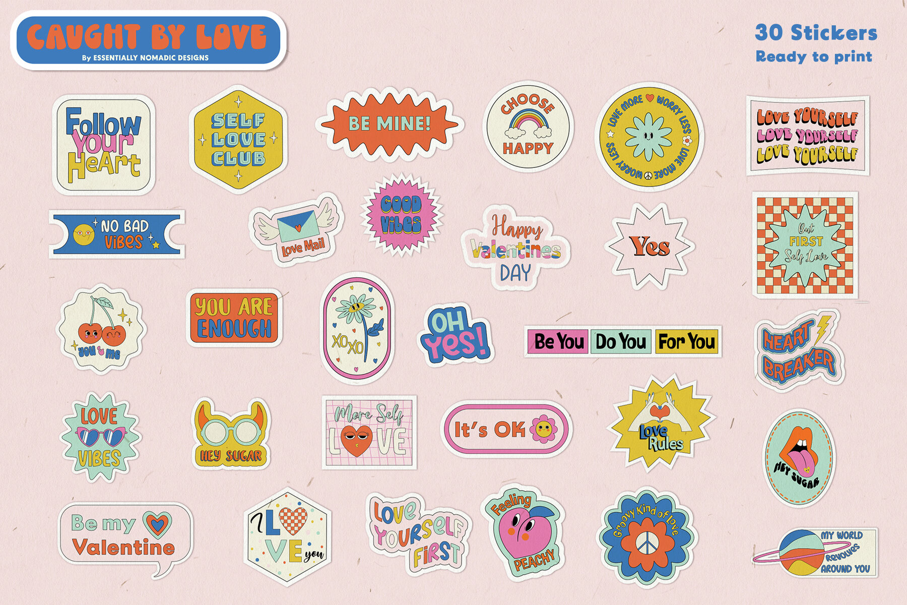 Retro Valentines Day Graphic Collection 9