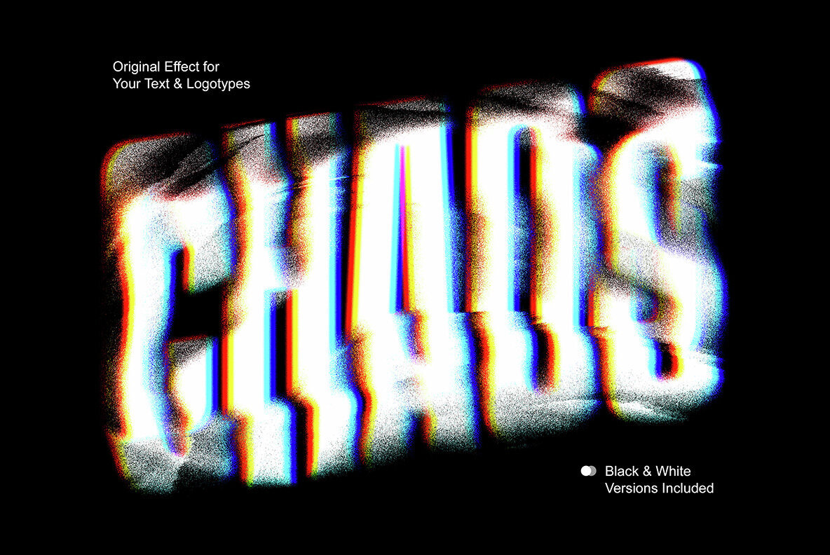 Distortion Mash Text Effect 1