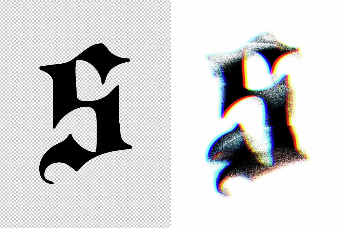 Distortion Mash Text Effect 8