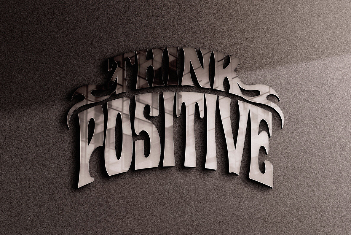 Minimalistic Reflection Logo   Text Mockup 5