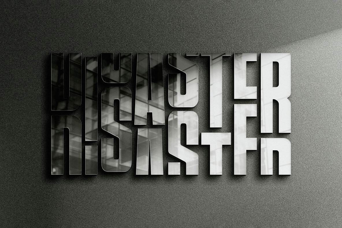 Minimalistic Reflection Logo   Text Mockup 6