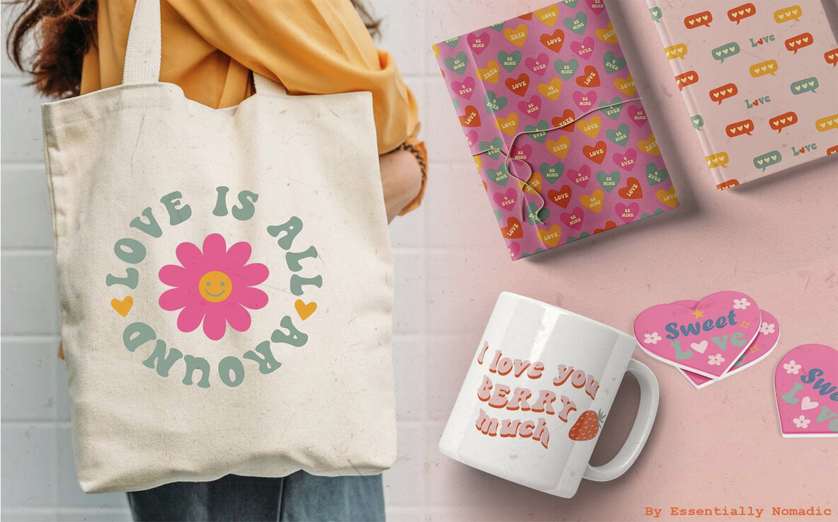 More than Love   Retro Valentine Graphic Collection 8