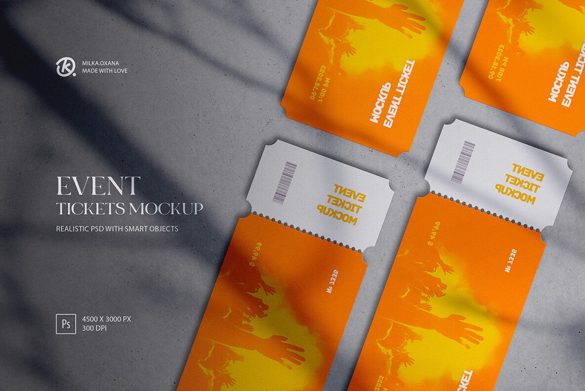 Event Tickets Mockup 1