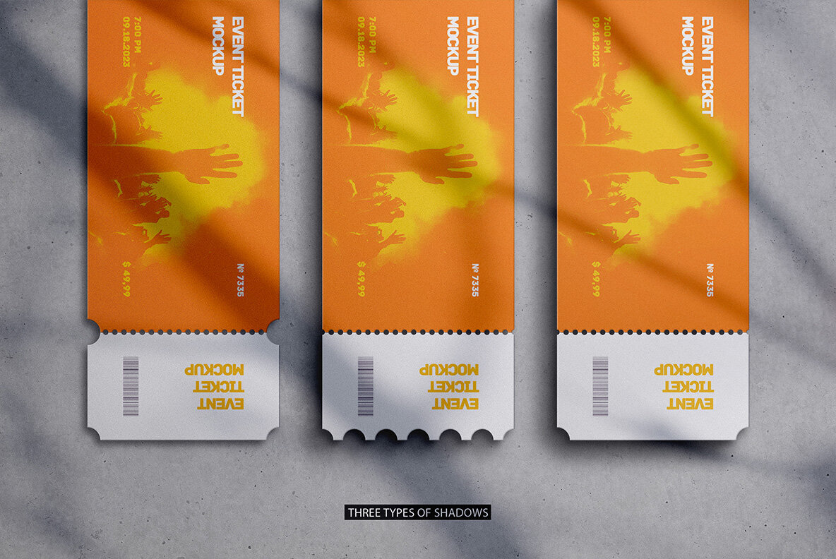 Event Tickets Mockup 3