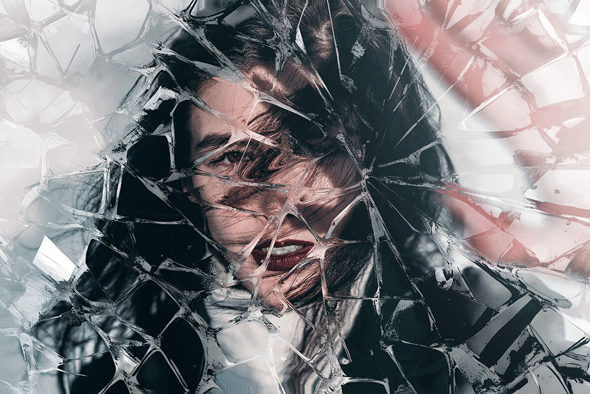 Cracked Glass Photo Effect 5