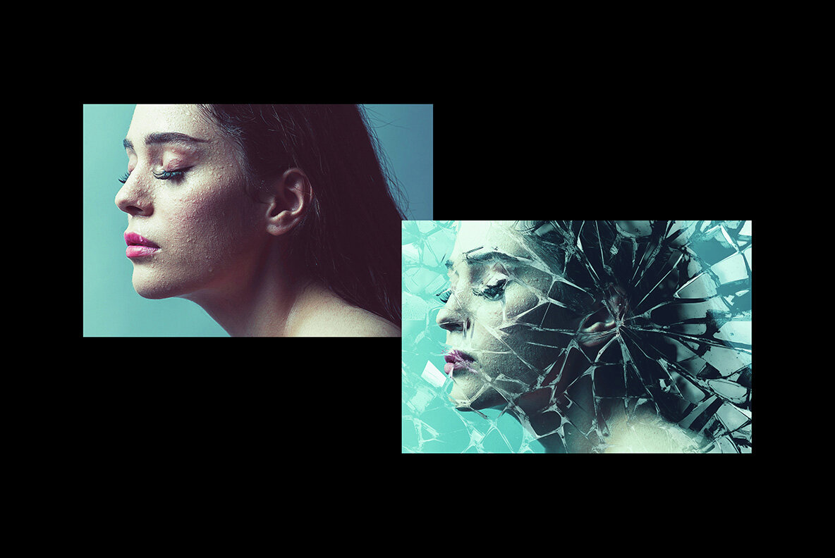 Cracked Glass Photo Effect 6