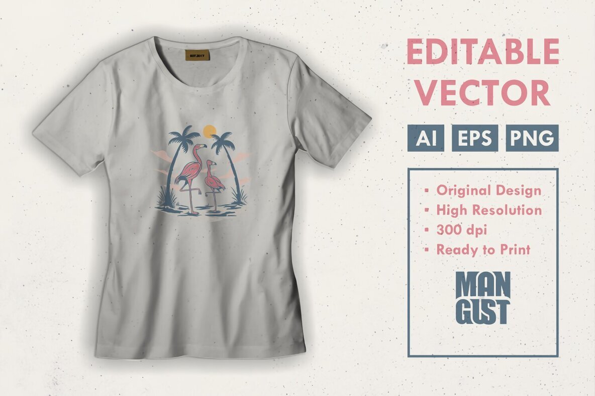 Flamingo in Summer Paradise 3