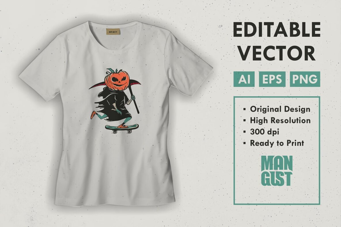 Halloween Grim Reaper Skateboarding 3