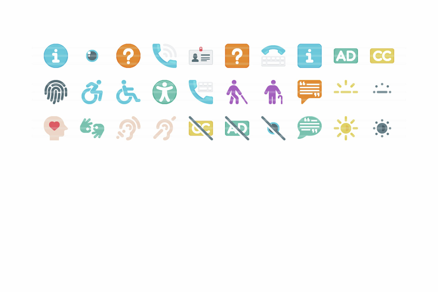 Perfico Accessbility icon set 3