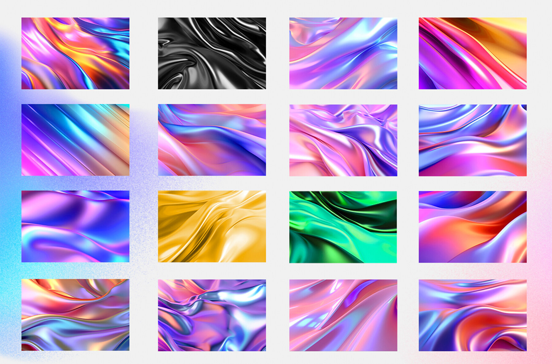 50 Iridescent Wavy Gradient Textures 2
