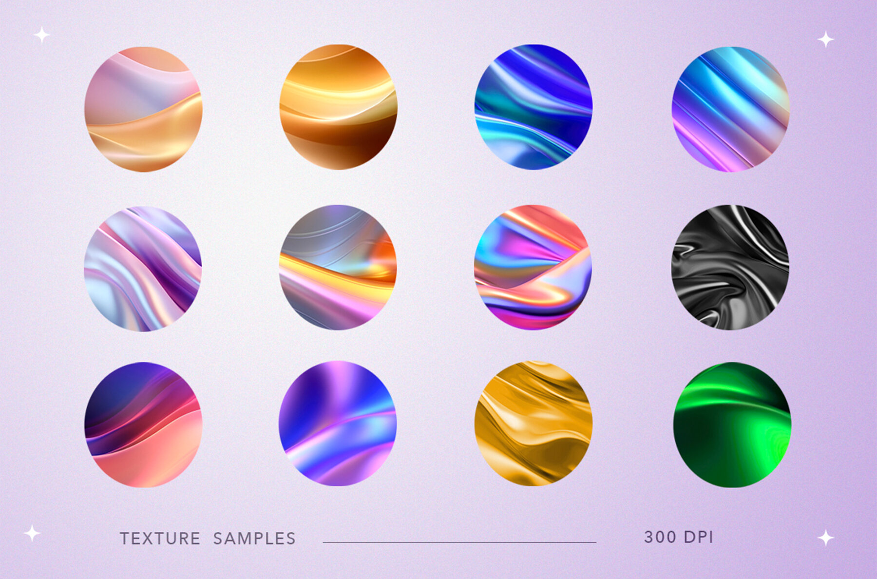 50 Iridescent Wavy Gradient Textures 10