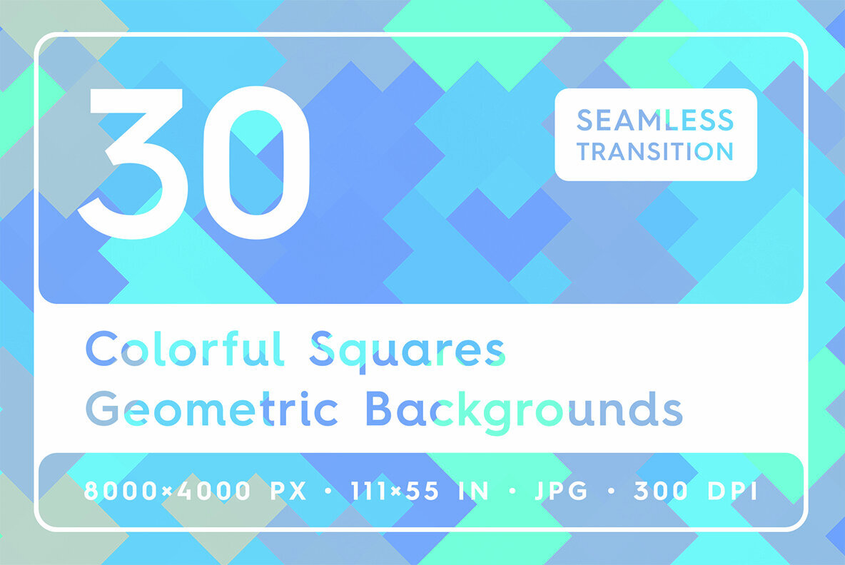 30 Colorful Squares Geometric Backgrounds 1
