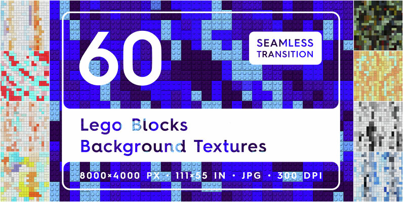 60 Lego Blocks Background Textures