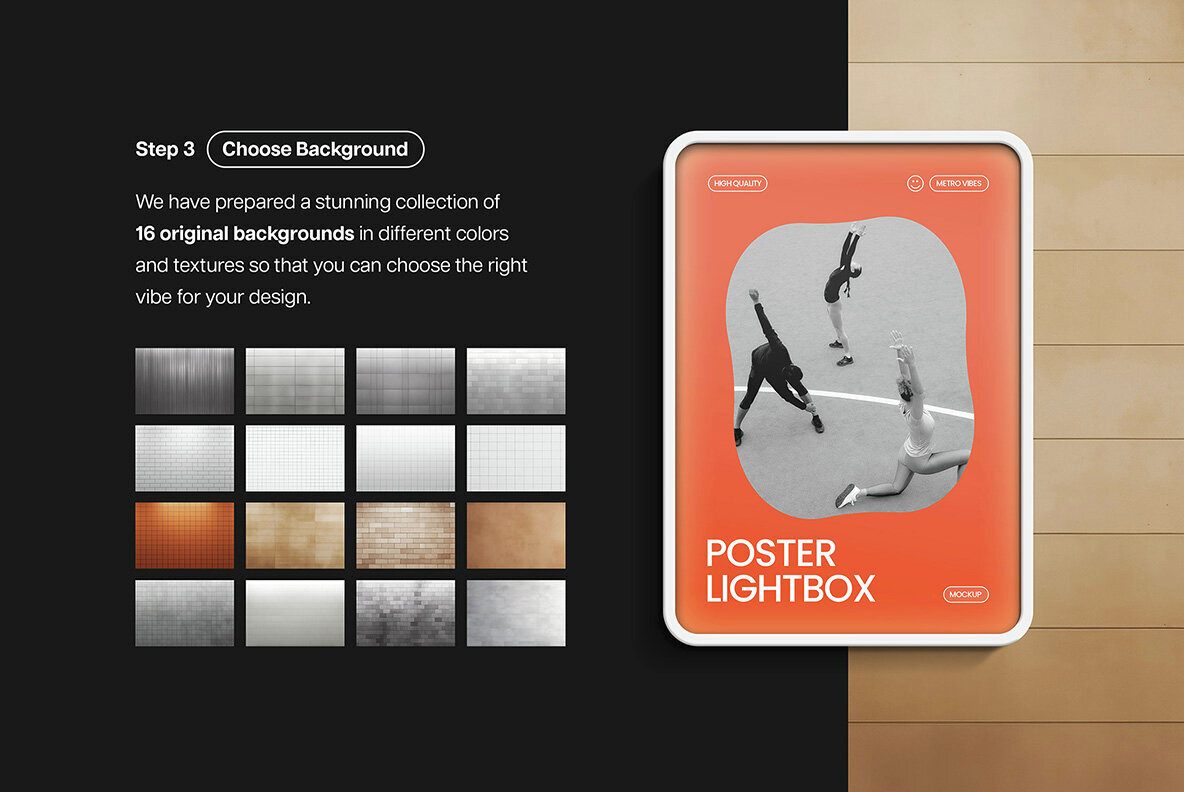 Subway Lightbox Poster Mockup Generator 3