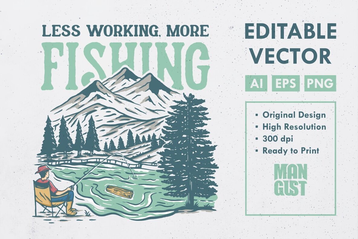 Less Working More Fishing 1