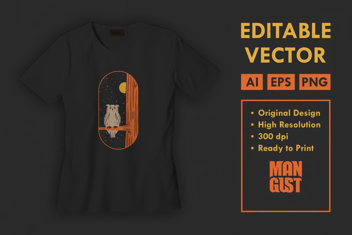 Owl on The Full Moon 3