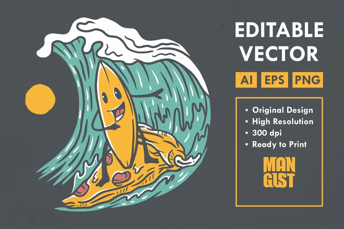 Pizza Surfing Board 1