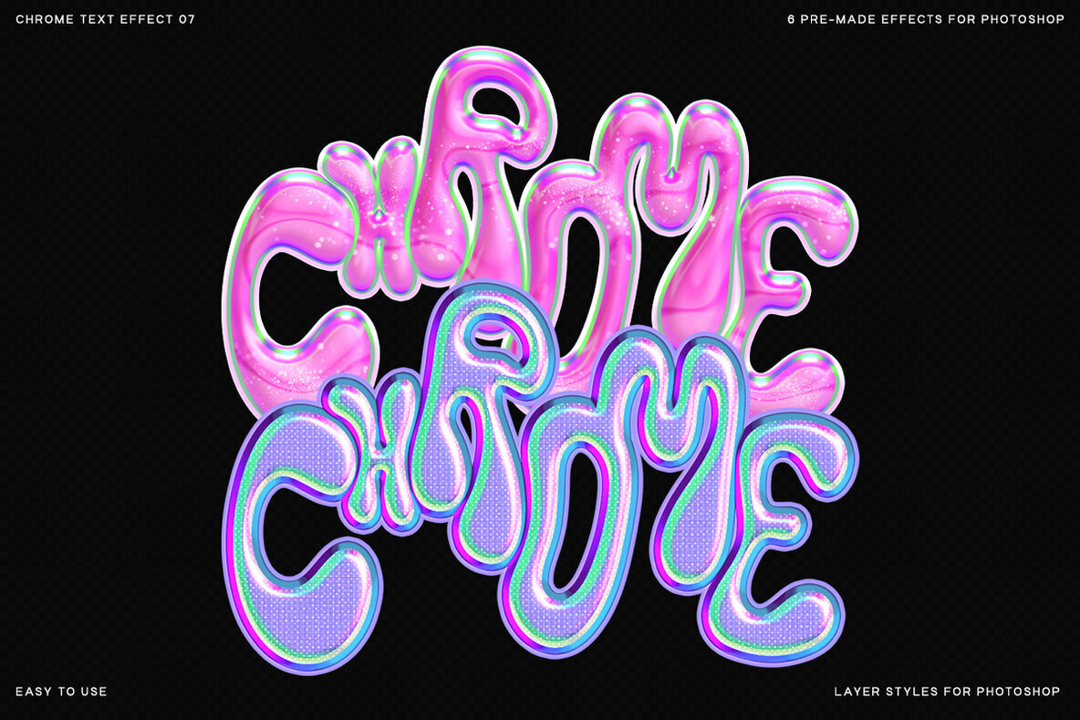 Chrome Text Effect 07   for Photoshop 1