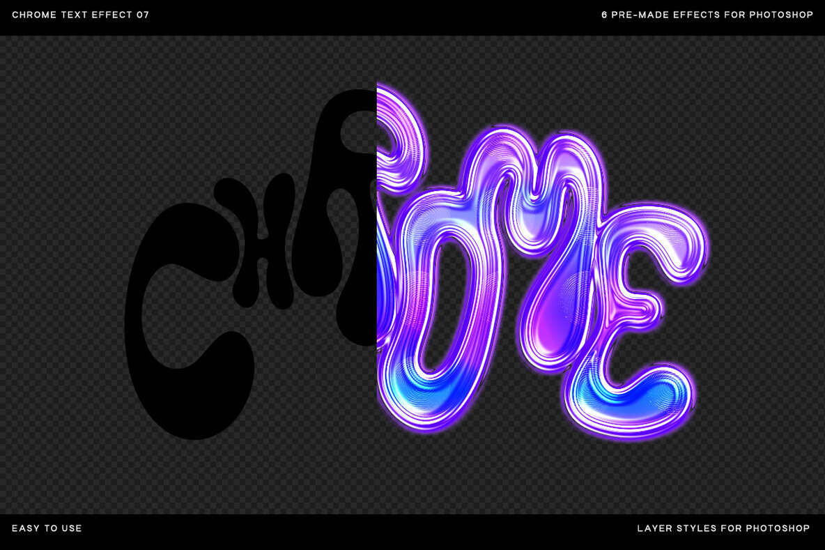 Chrome Text Effect 07   for Photoshop 2