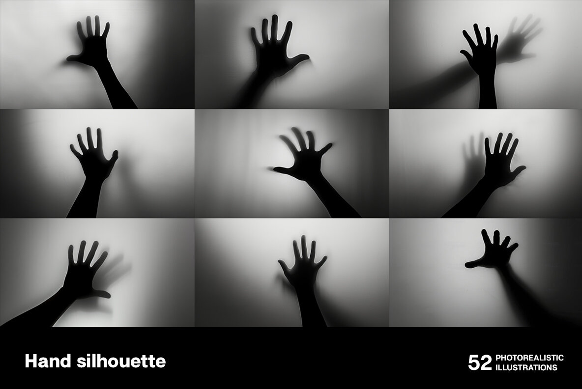 Hand silhouette 4