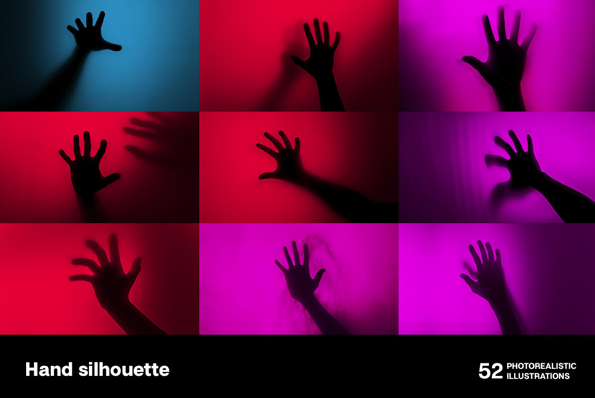 Hand silhouette 6