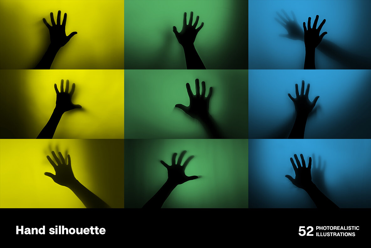 Hand silhouette 7