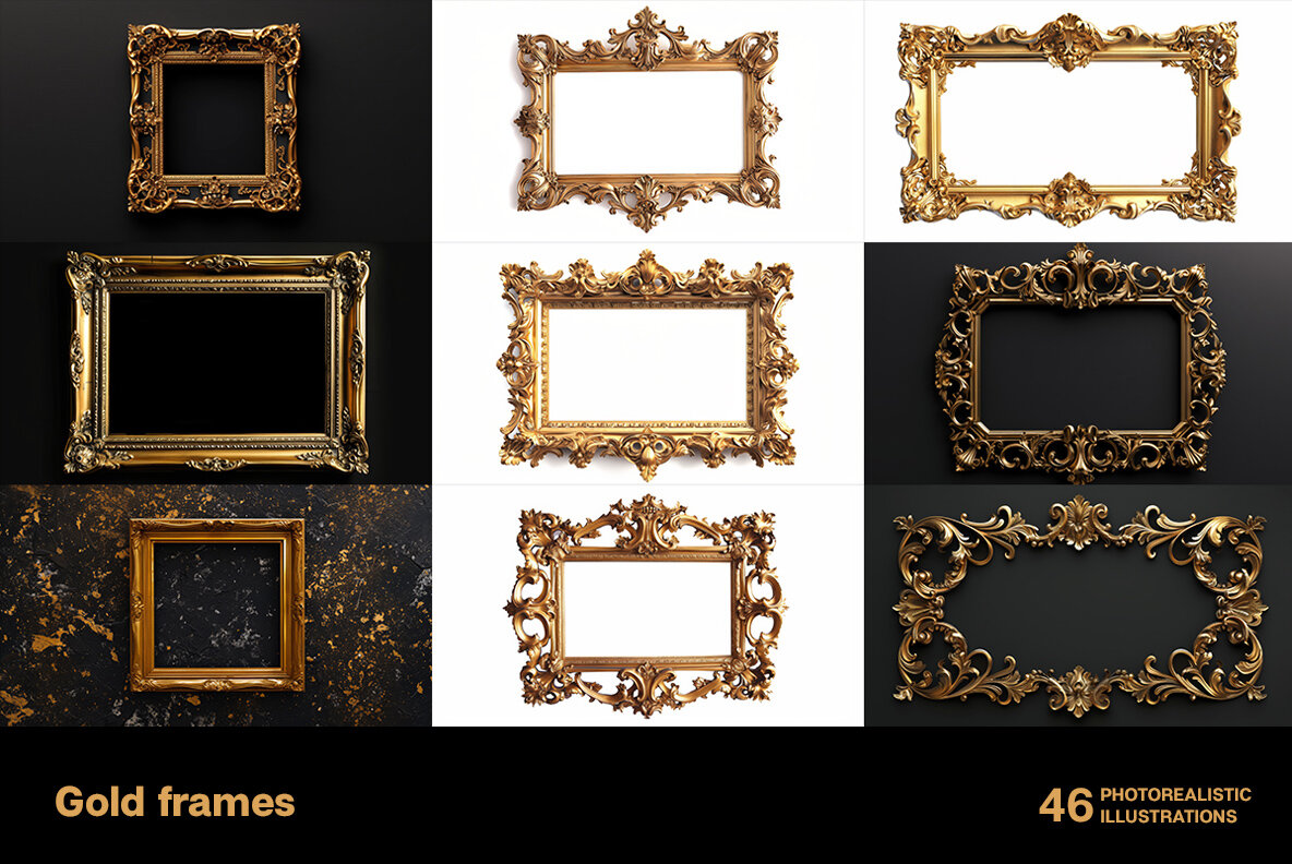 Gold frames 4