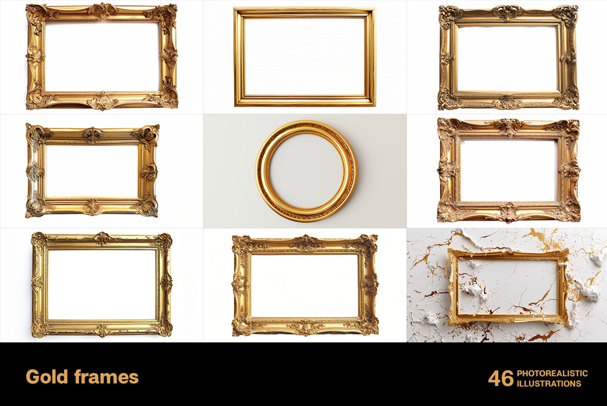 Gold frames 6