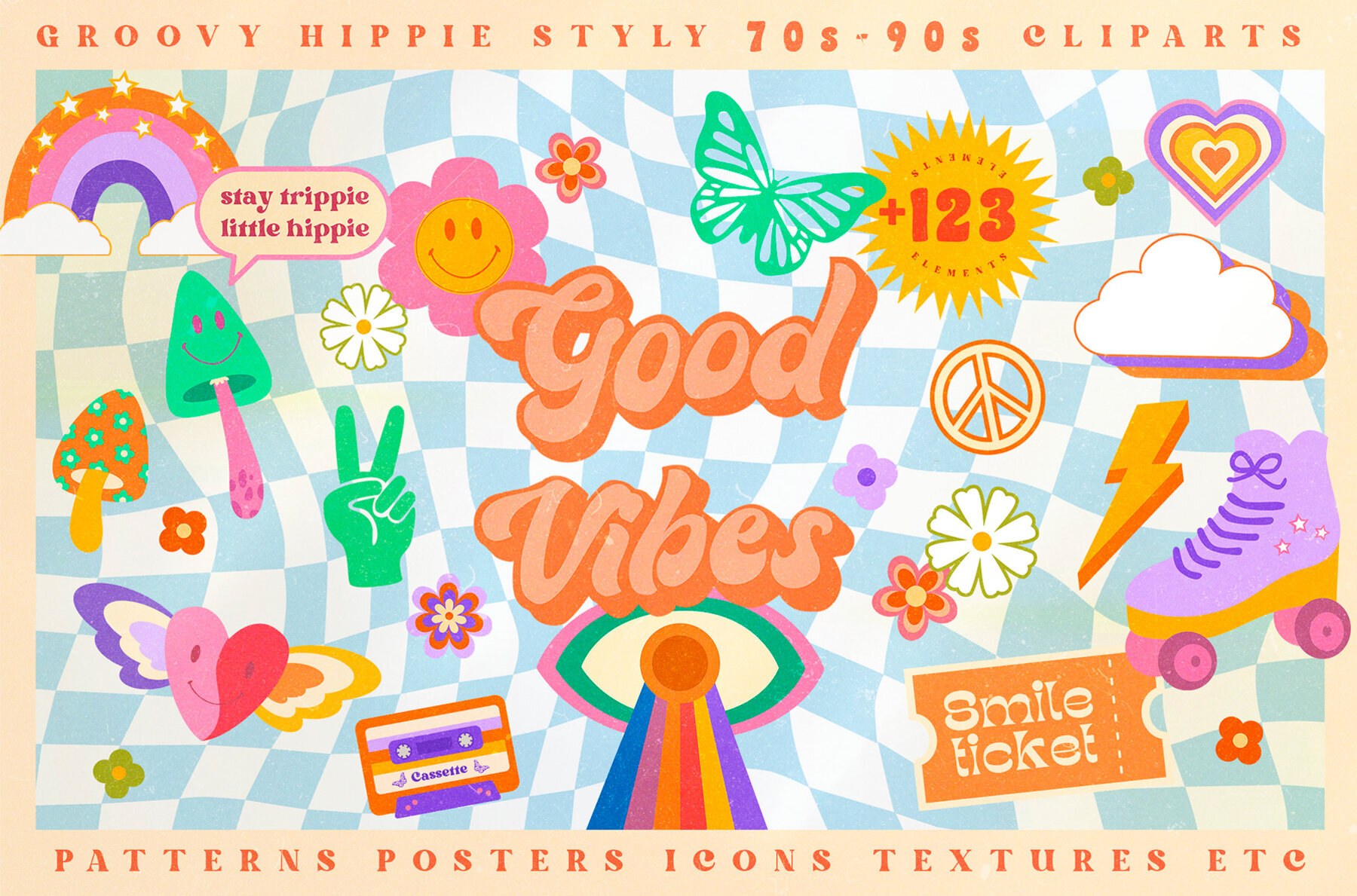 Retro Vibes Art 70s 90s 1