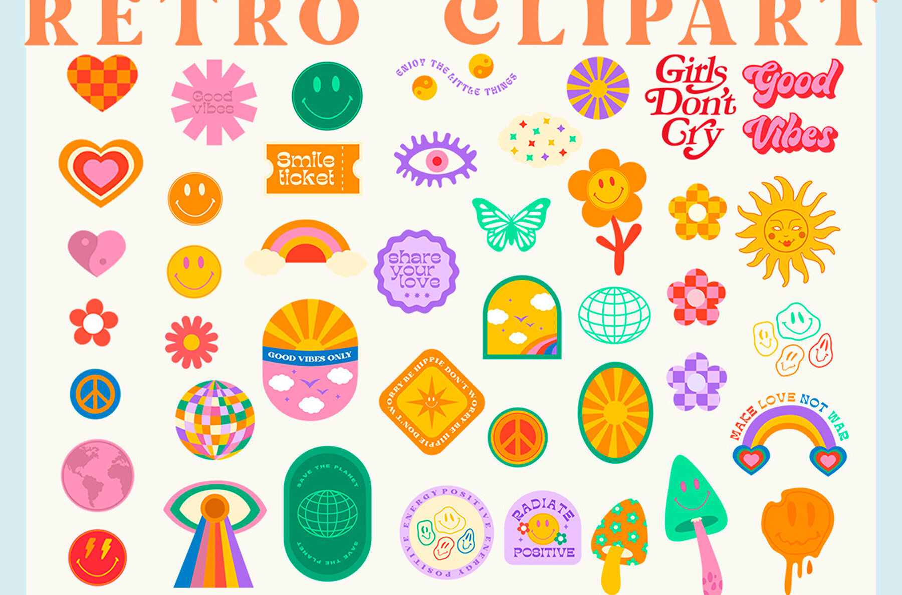 Retro Vibes Art 70s 90s 2