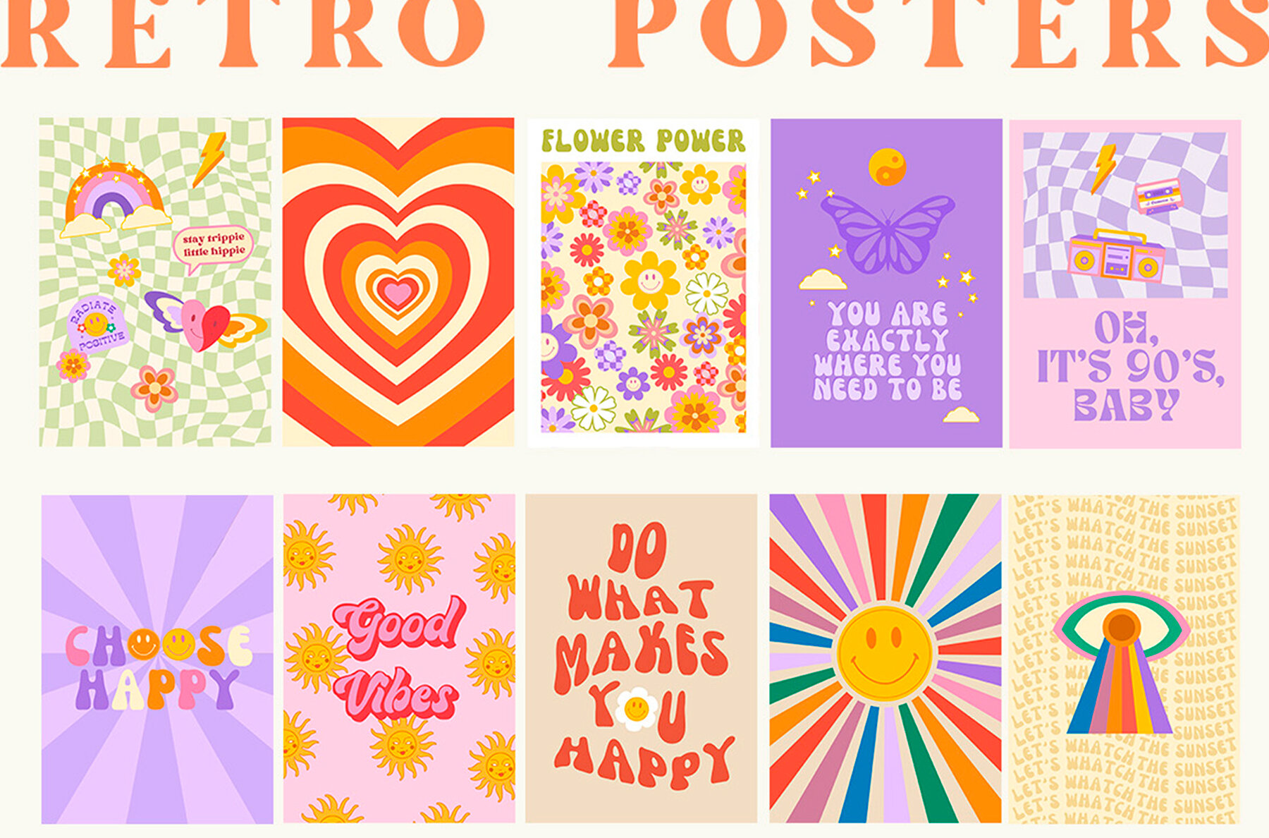 Retro Vibes Art 70s 90s 6