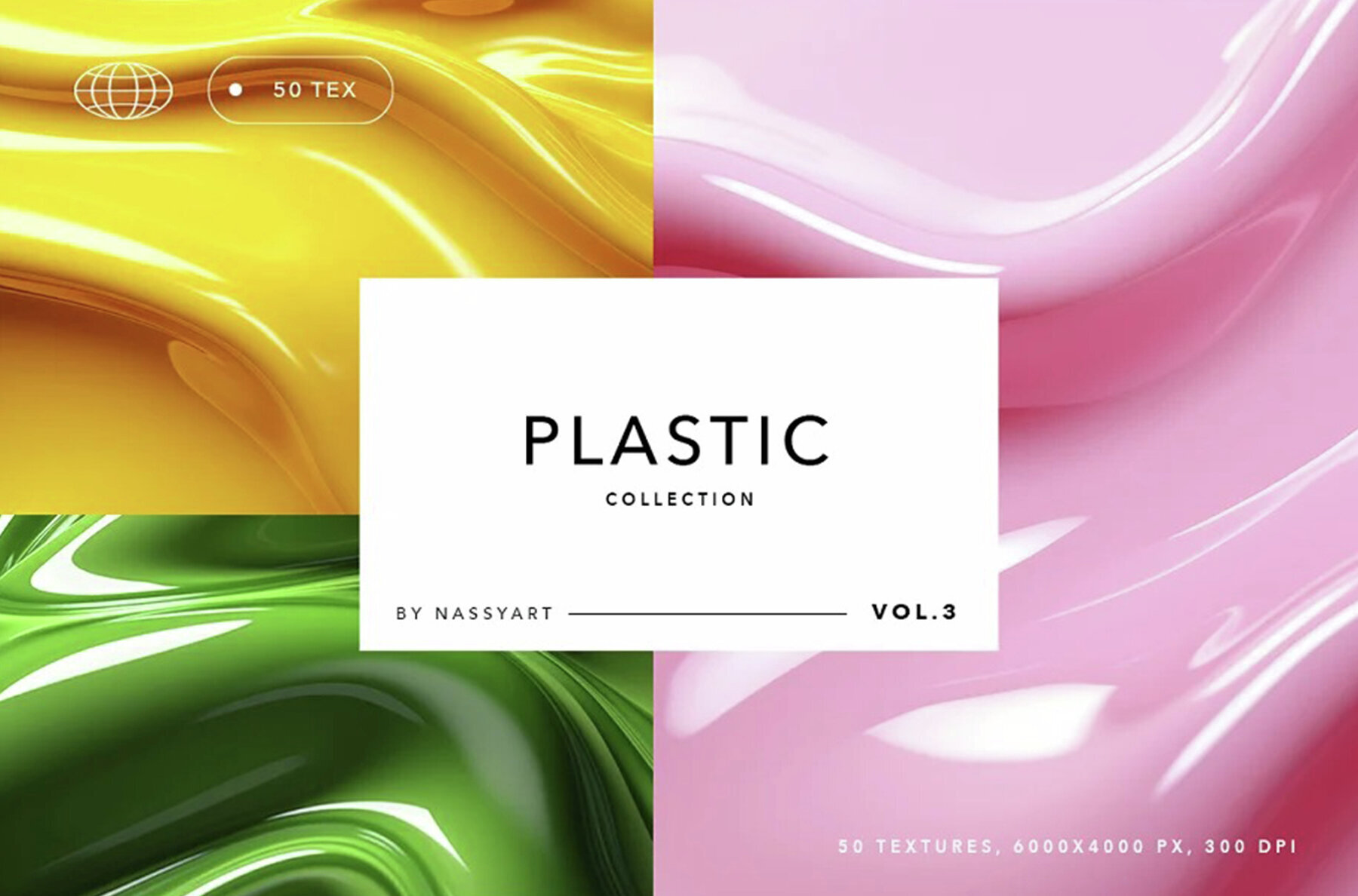 50 Melted Plastic Backgrounds 1