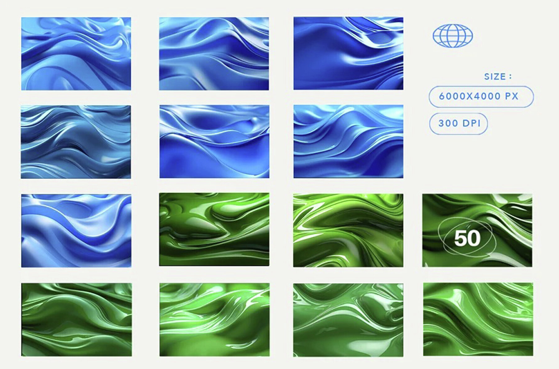 50 Melted Plastic Backgrounds 3
