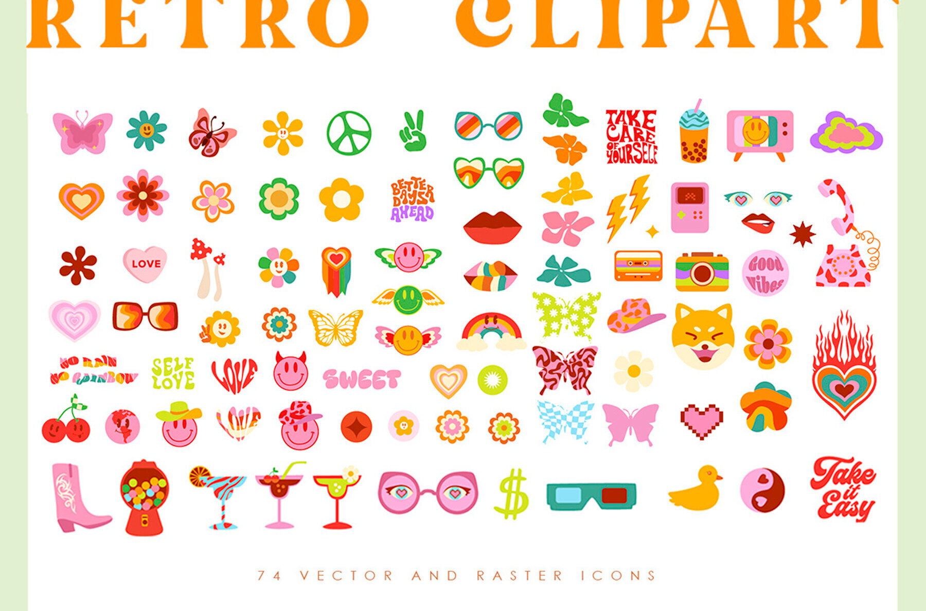 Retro Vibes Art 70s 90s Vol 2 2