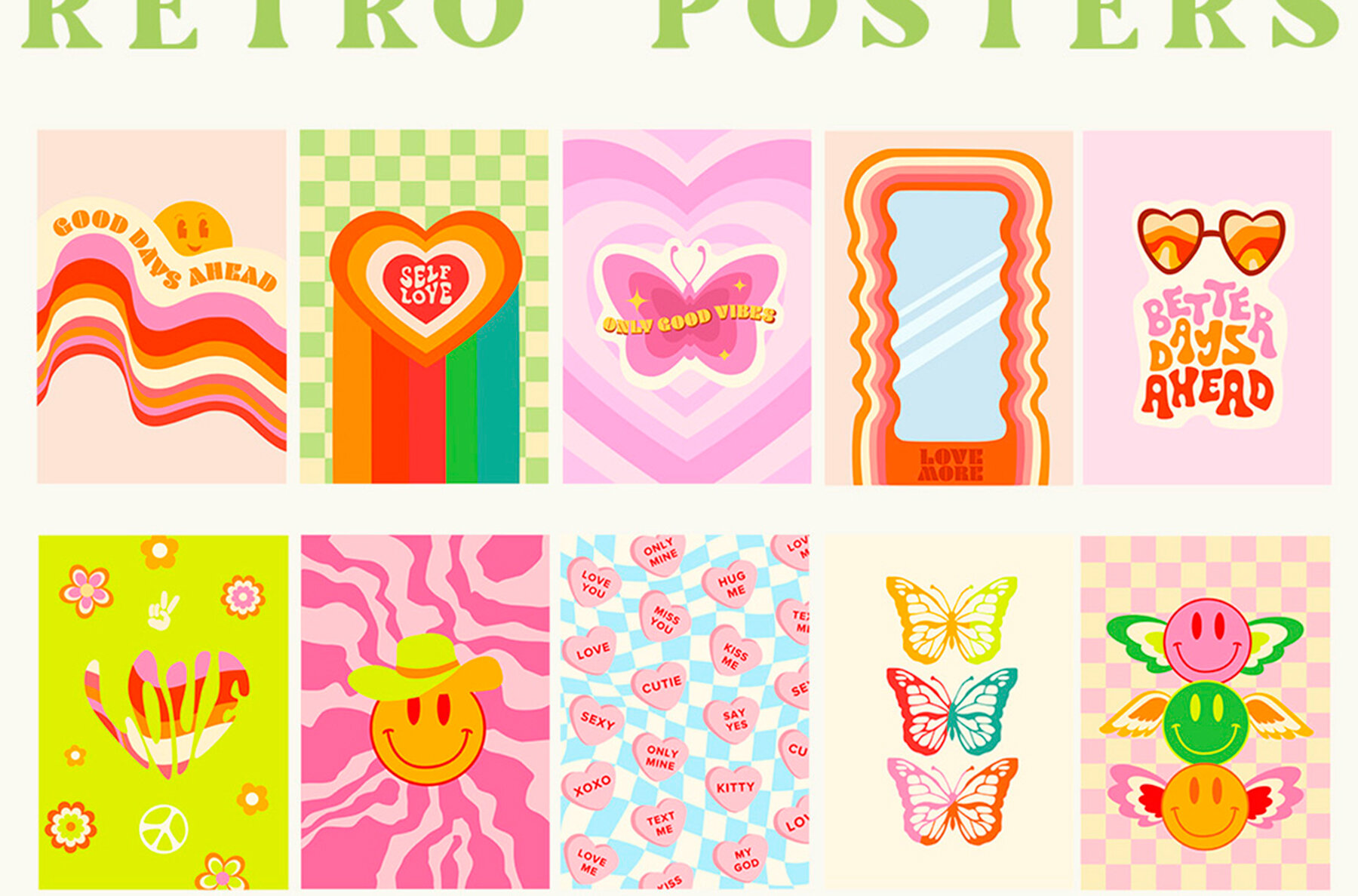 Retro Vibes Art 70s 90s Vol 2 4