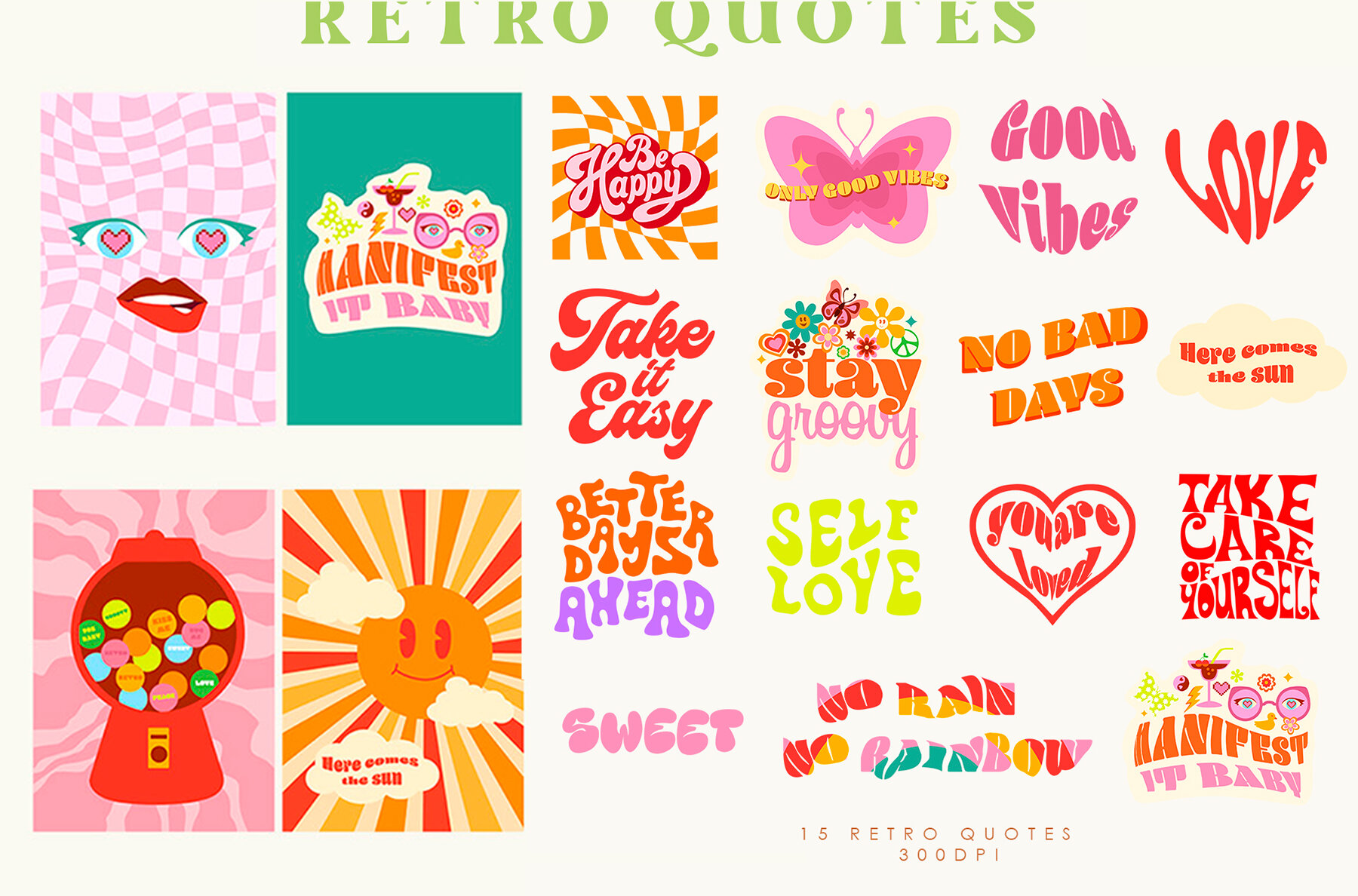 Retro Vibes Art 70s 90s Vol 2 7