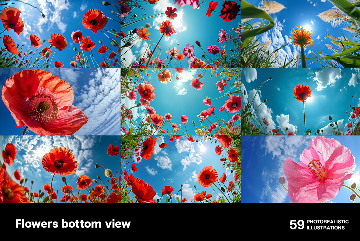 Flowers bottom view 6