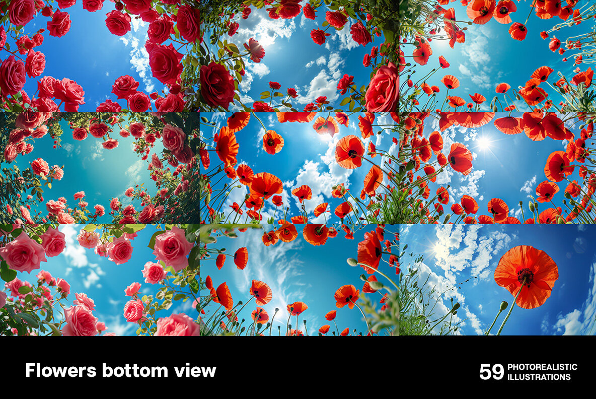 Flowers bottom view 7