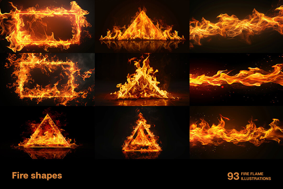 Fire shapes 8