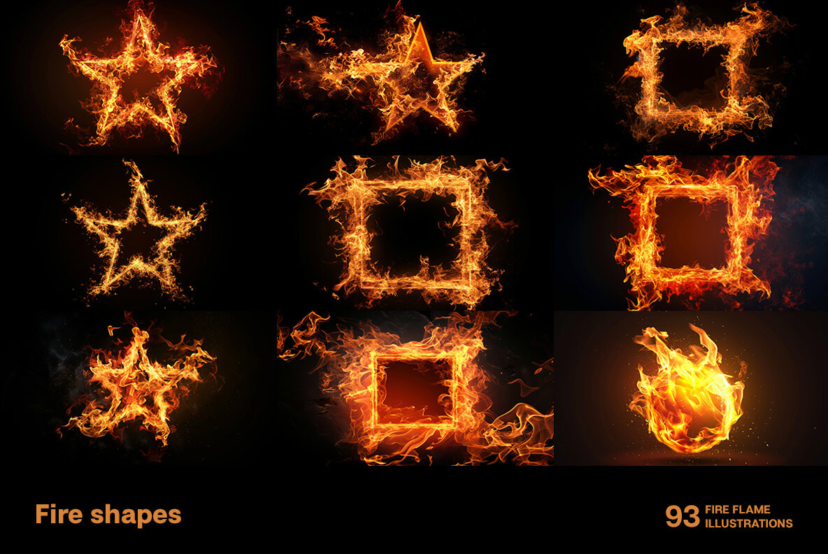 Fire shapes 10