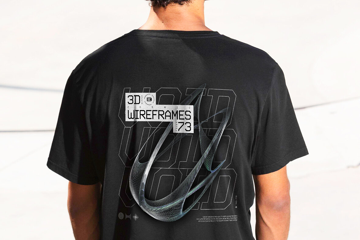 3D Chrome Wireframes 9