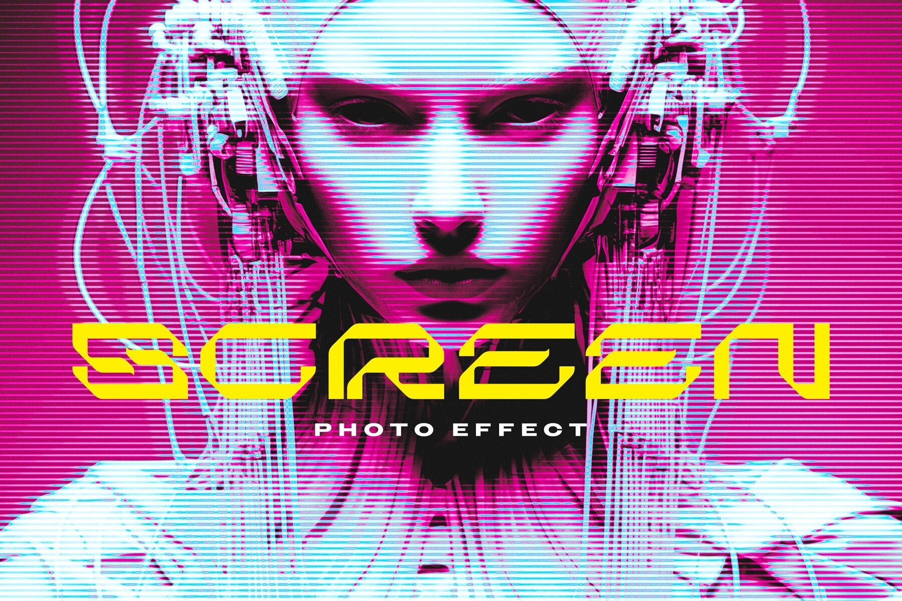 Screen Lines Photo Effect 1