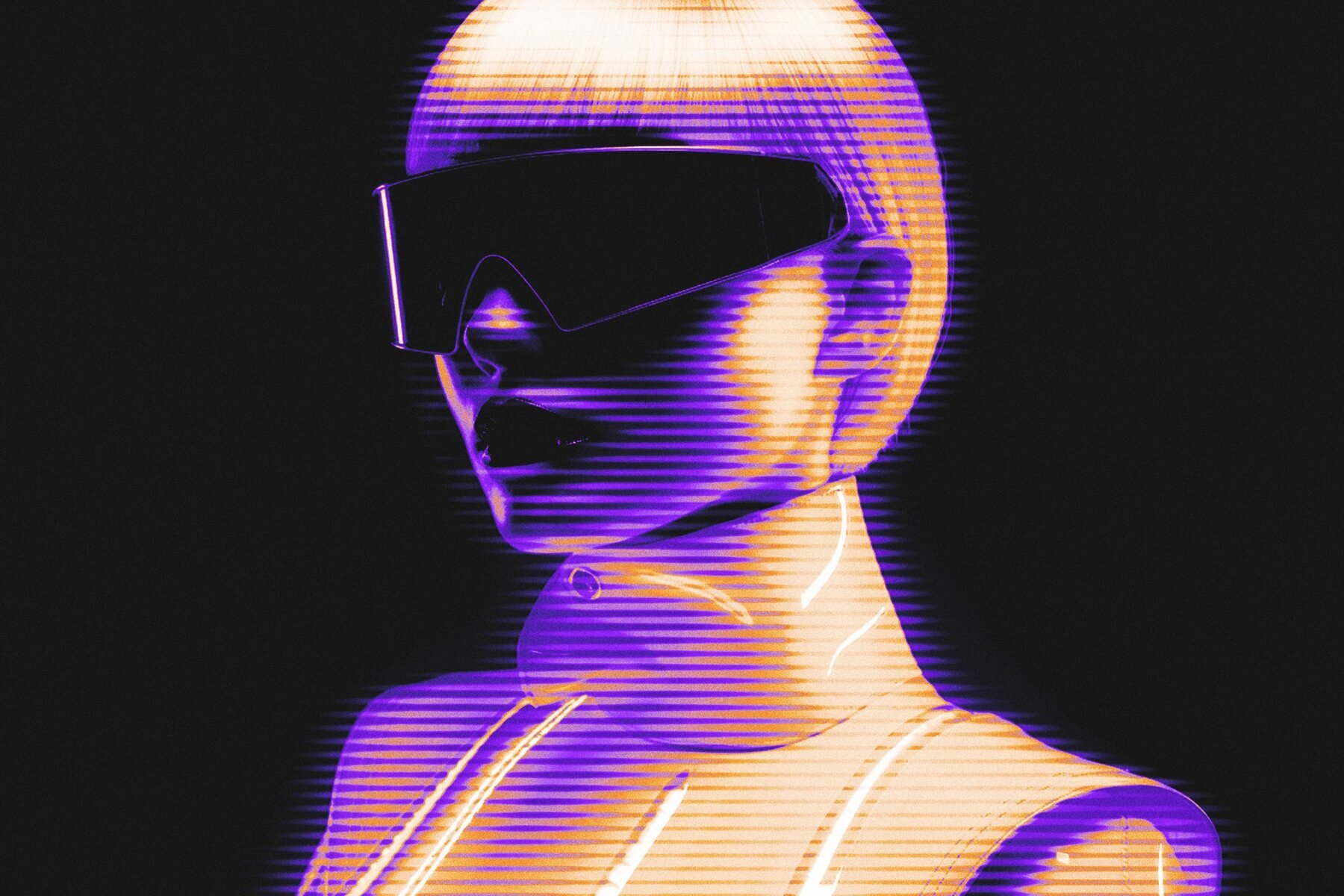 Screen Lines Photo Effect 2