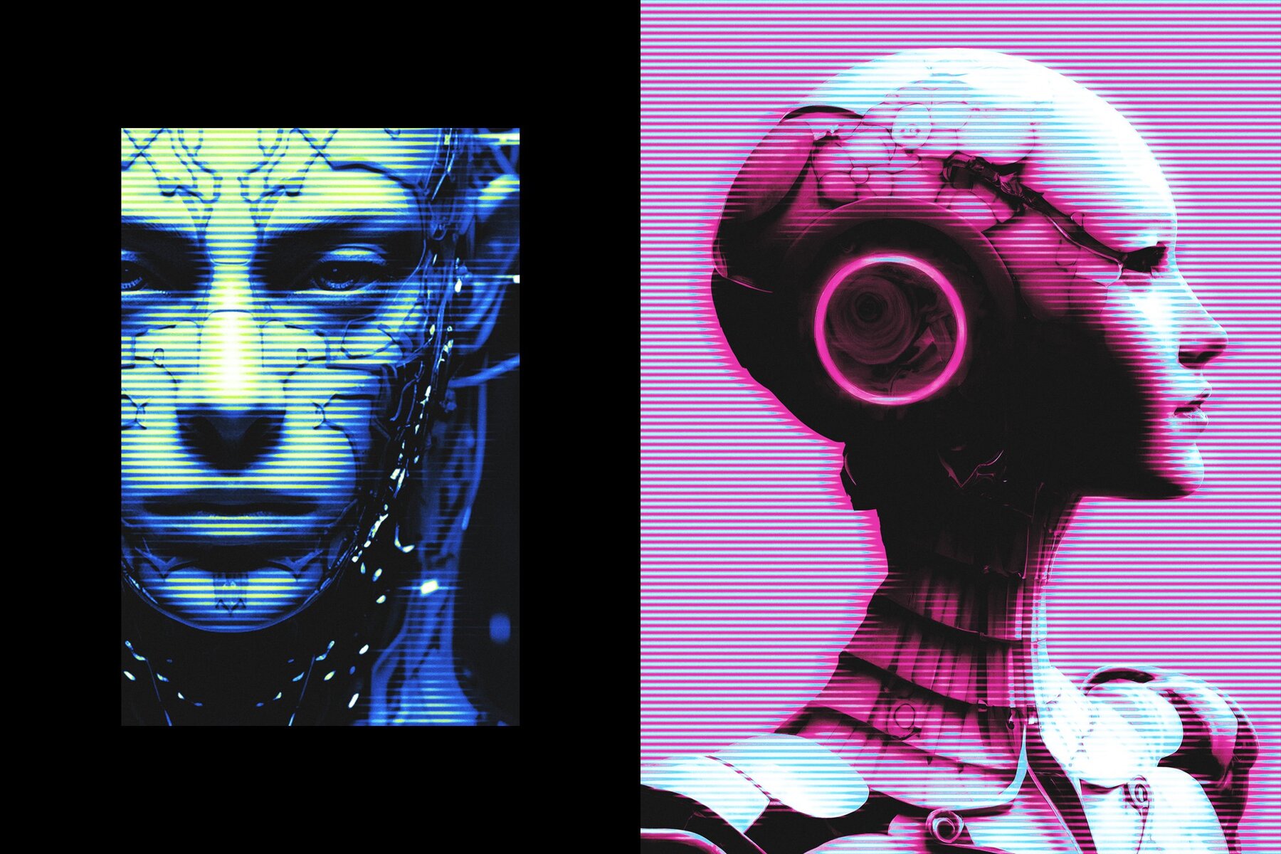 Screen Lines Photo Effect 7