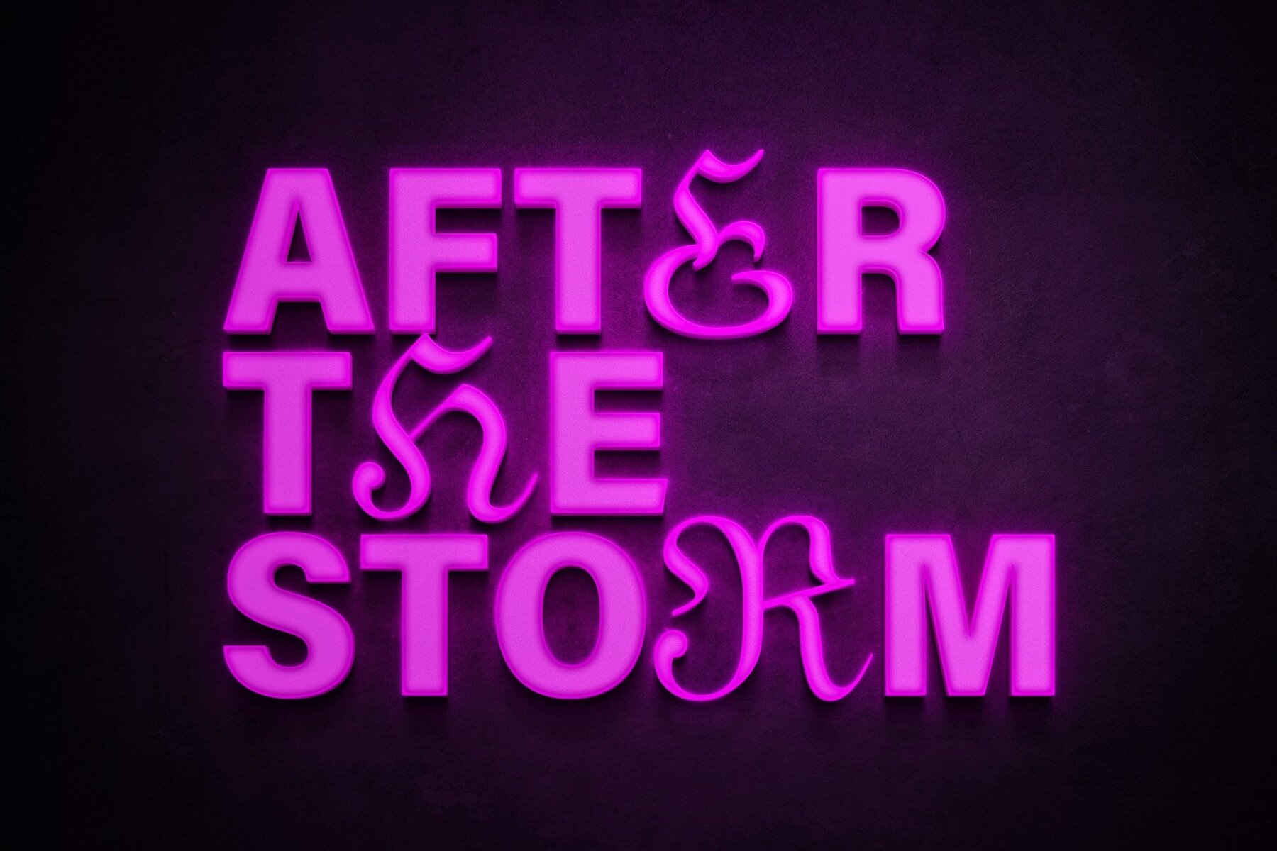 Neon Wall Mockups 4