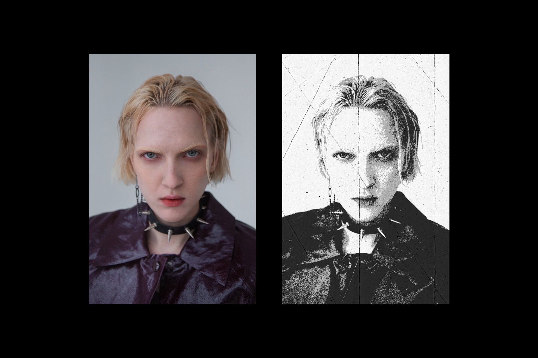 Black   White Folded Photo Effect 4