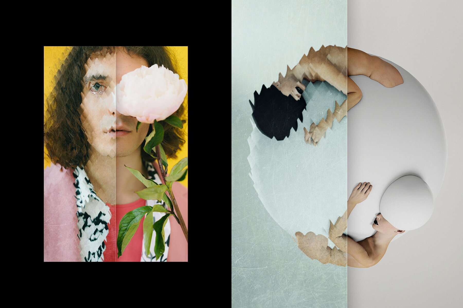 Patterned Glass Photo Effect 3