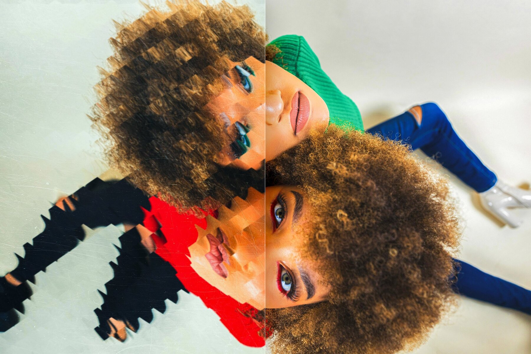 Patterned Glass Photo Effect 6